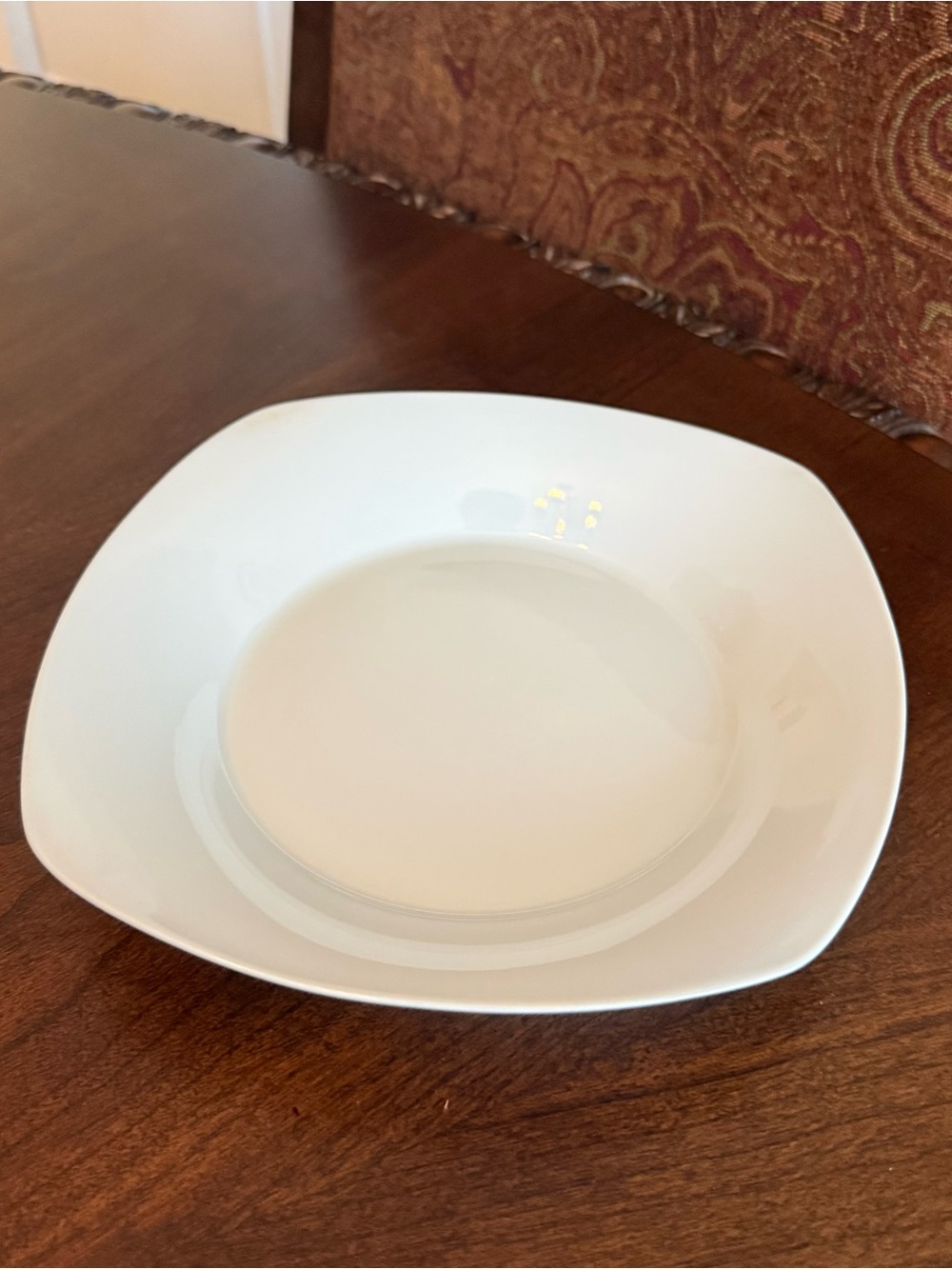 10 Strawberry Street Nova White Square 8.25" Rim Soup Pasta Bowl